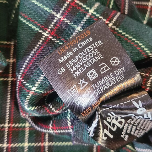 Hell Bunny Vixen Plaid Retro Rockabilly Swing Dress Tartan NEW 3XL Plus Size - Picture 8 of 10